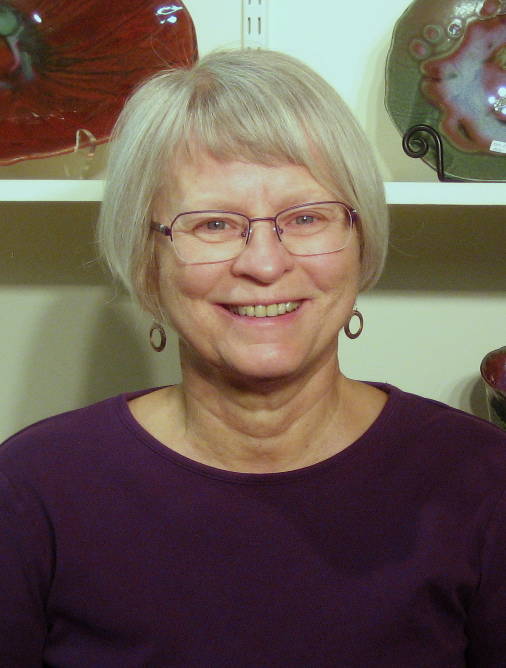Katie in her studio
