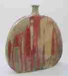apple-shaped pot: Reflections, 10" x 2.5" x 10", 