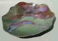 drape bowl: Happy Days, 12.5" x 11.5" x 3", 